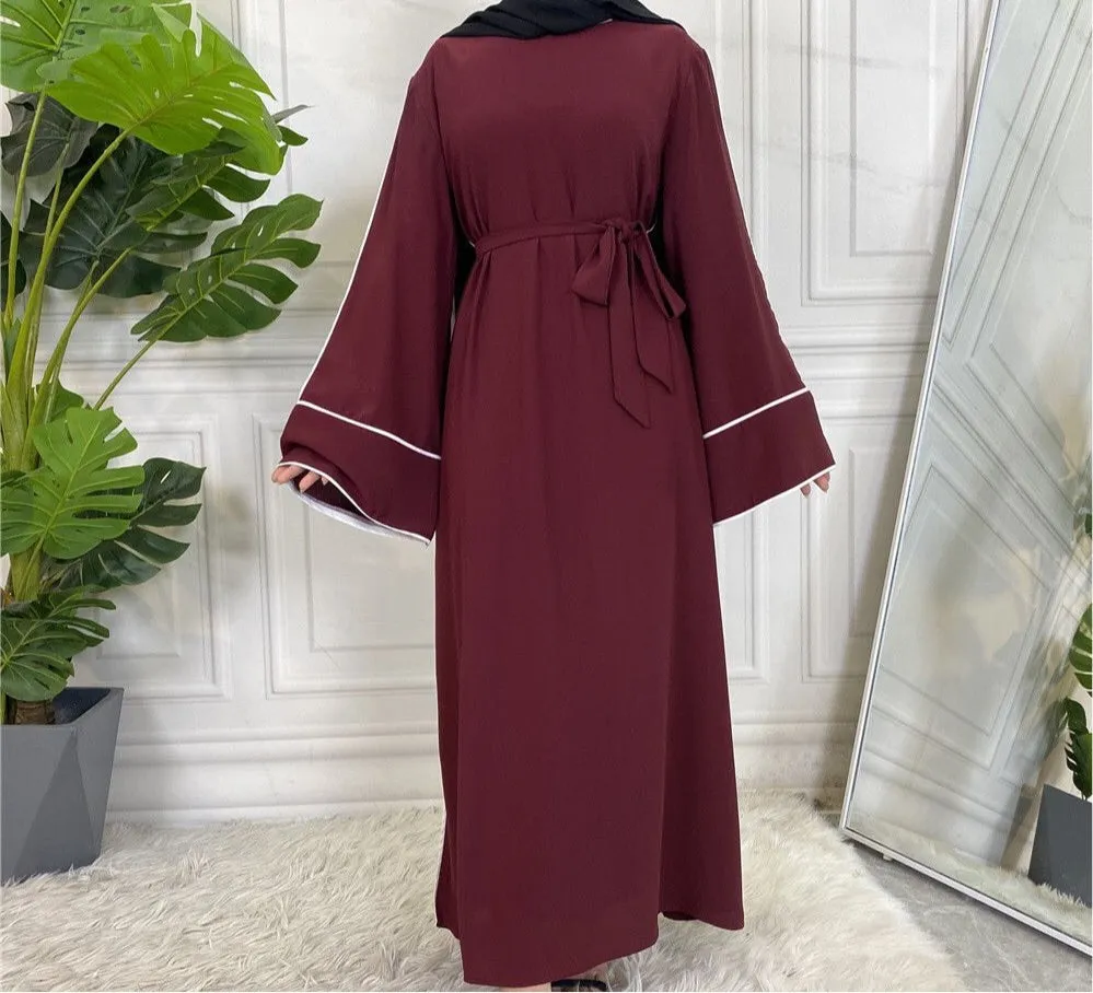 Layali Cherry Red Abaya