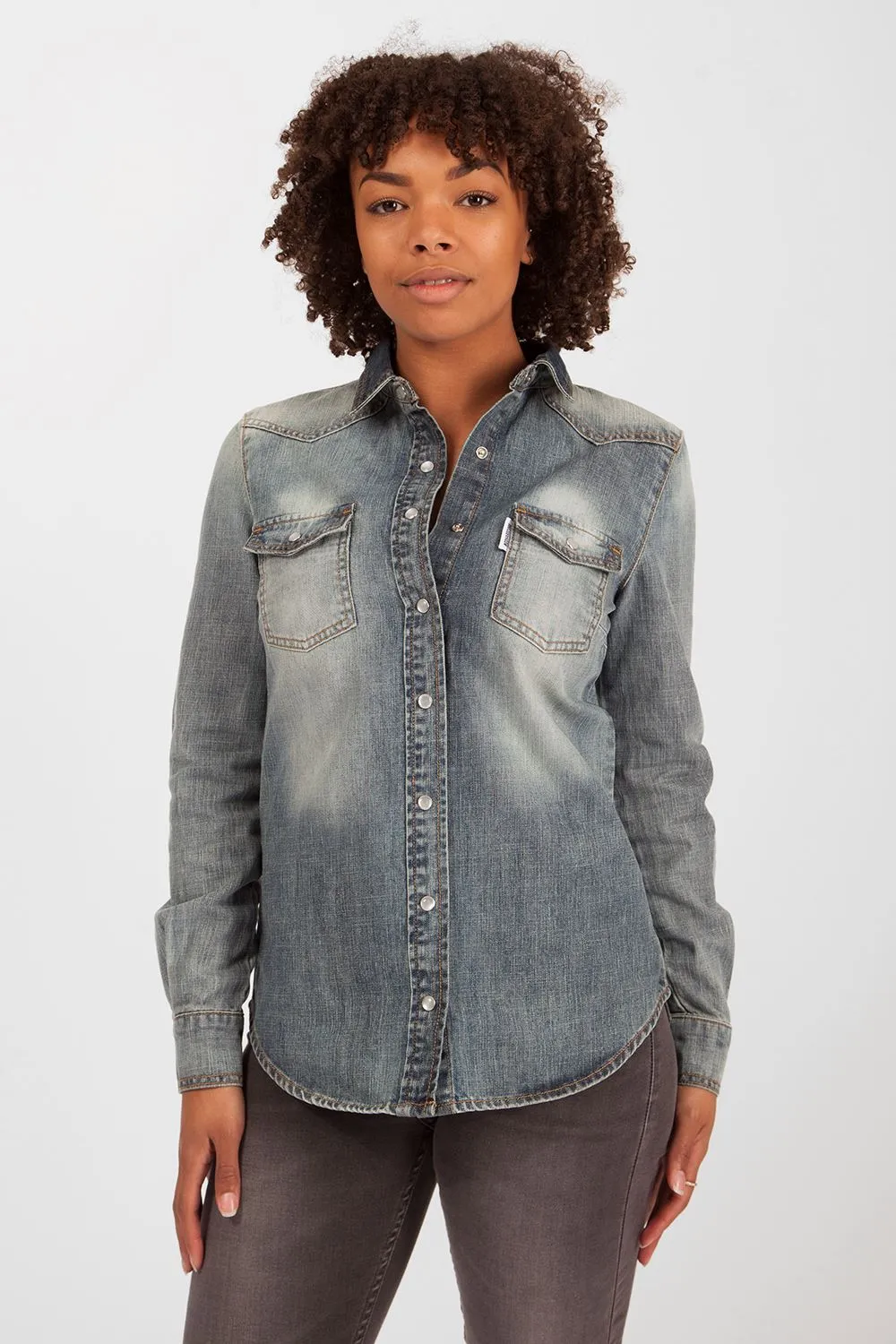 Lexi Loose Fit Denim Shirt