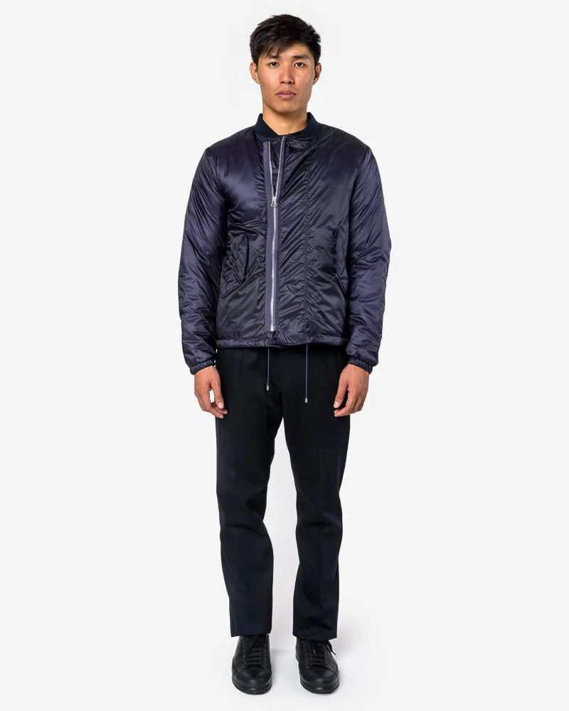 Lightweight Bomber Jacket in Dark Purple