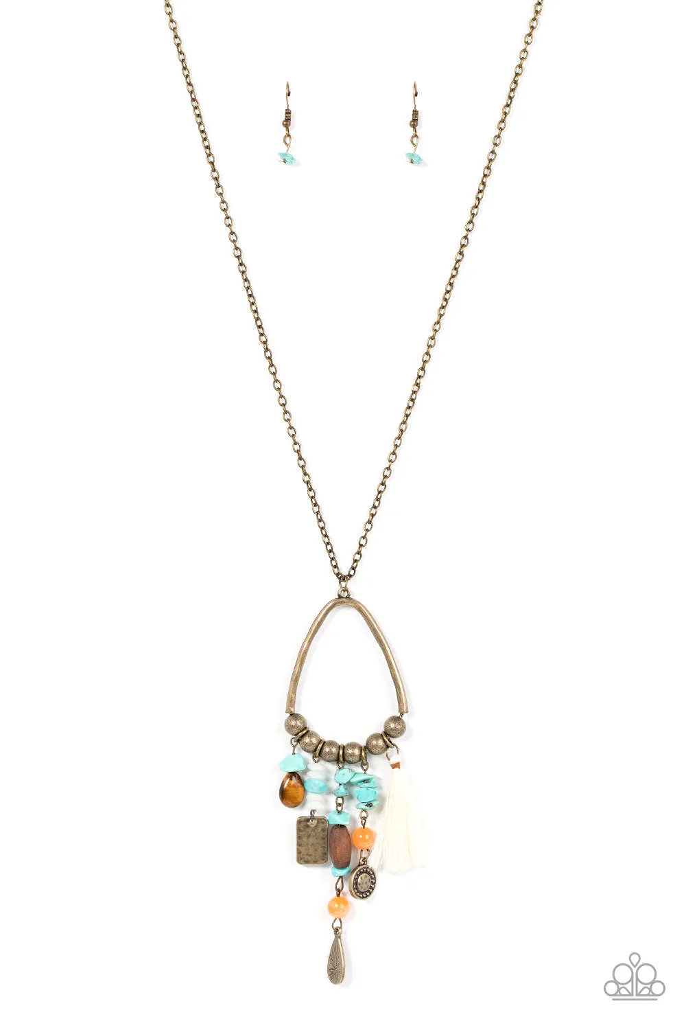 Listen to Your Soul - Brass ~ Paparazzi Necklace