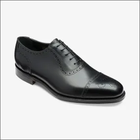 Loake Strand Black Premium Semi-Brogue*