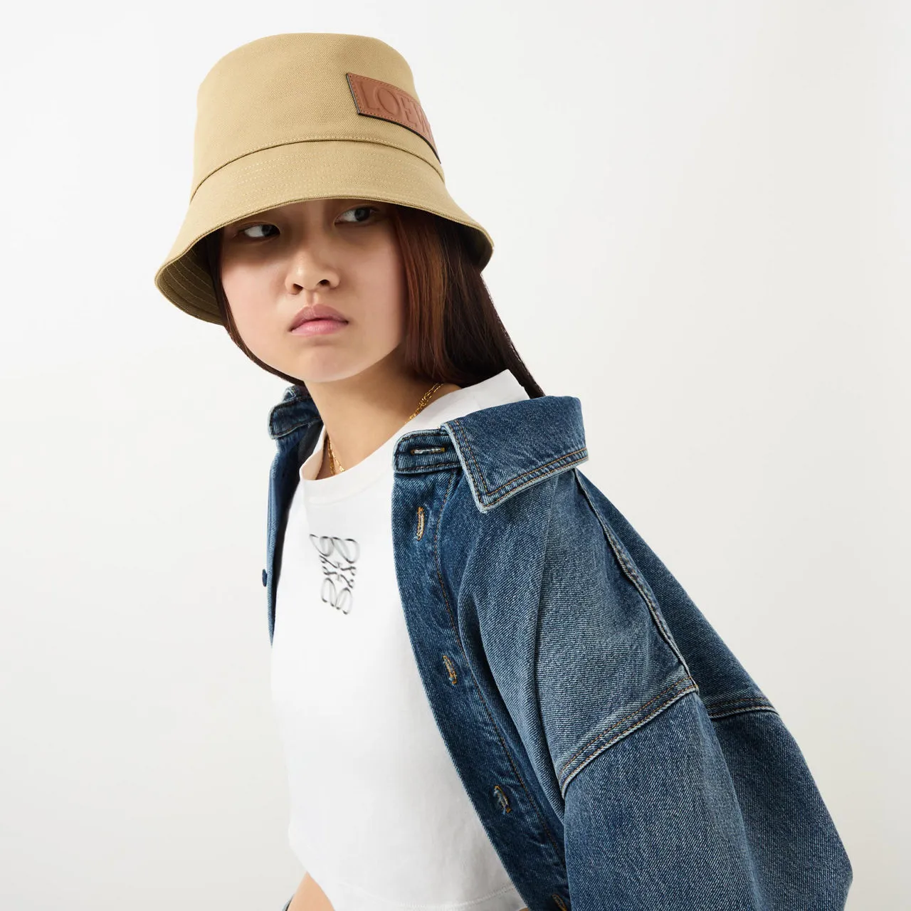 LOEWE PAULAS IBIZA 2024 Logo Bucket Hat - SandTan