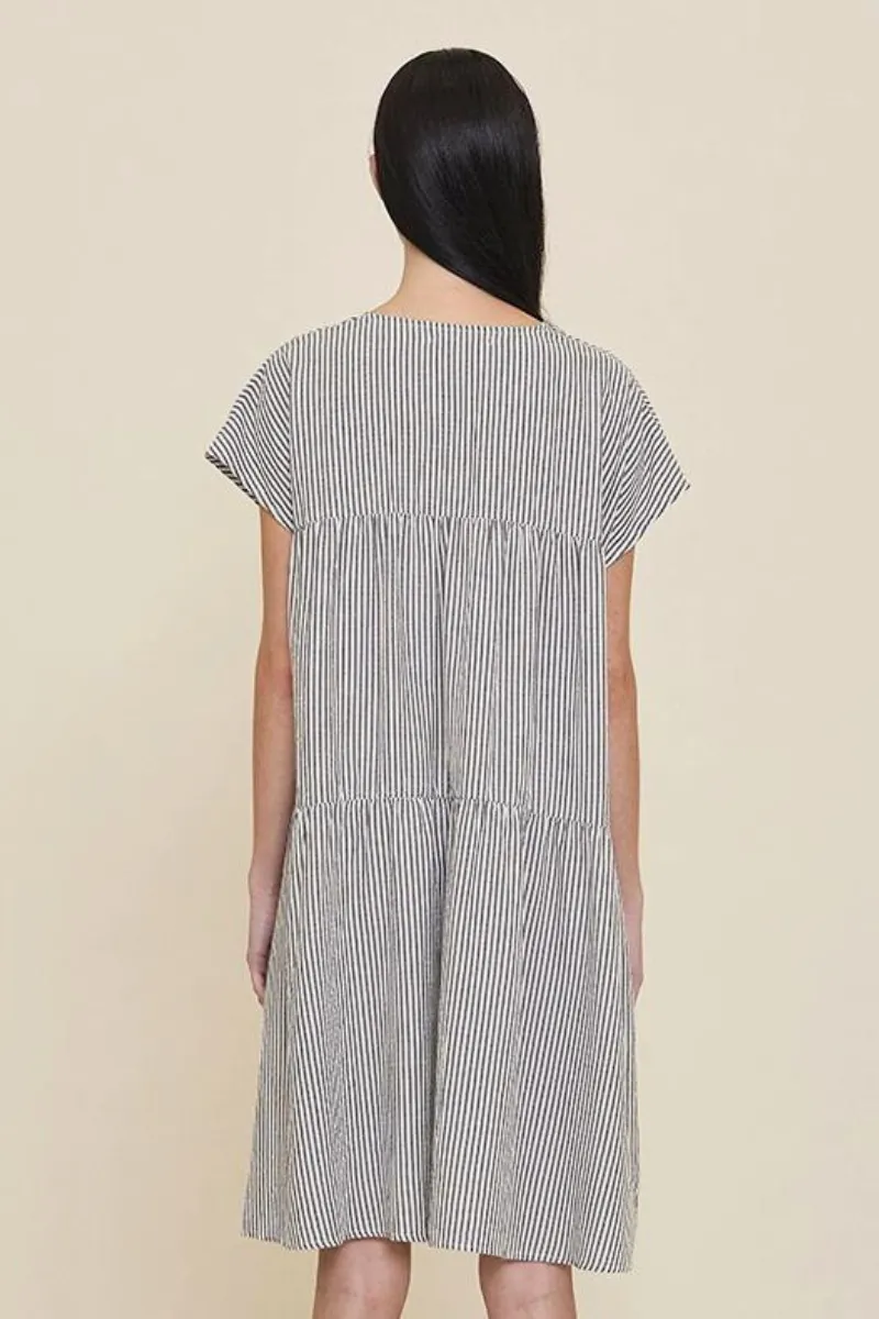 Loose Boxy Stripe Dress