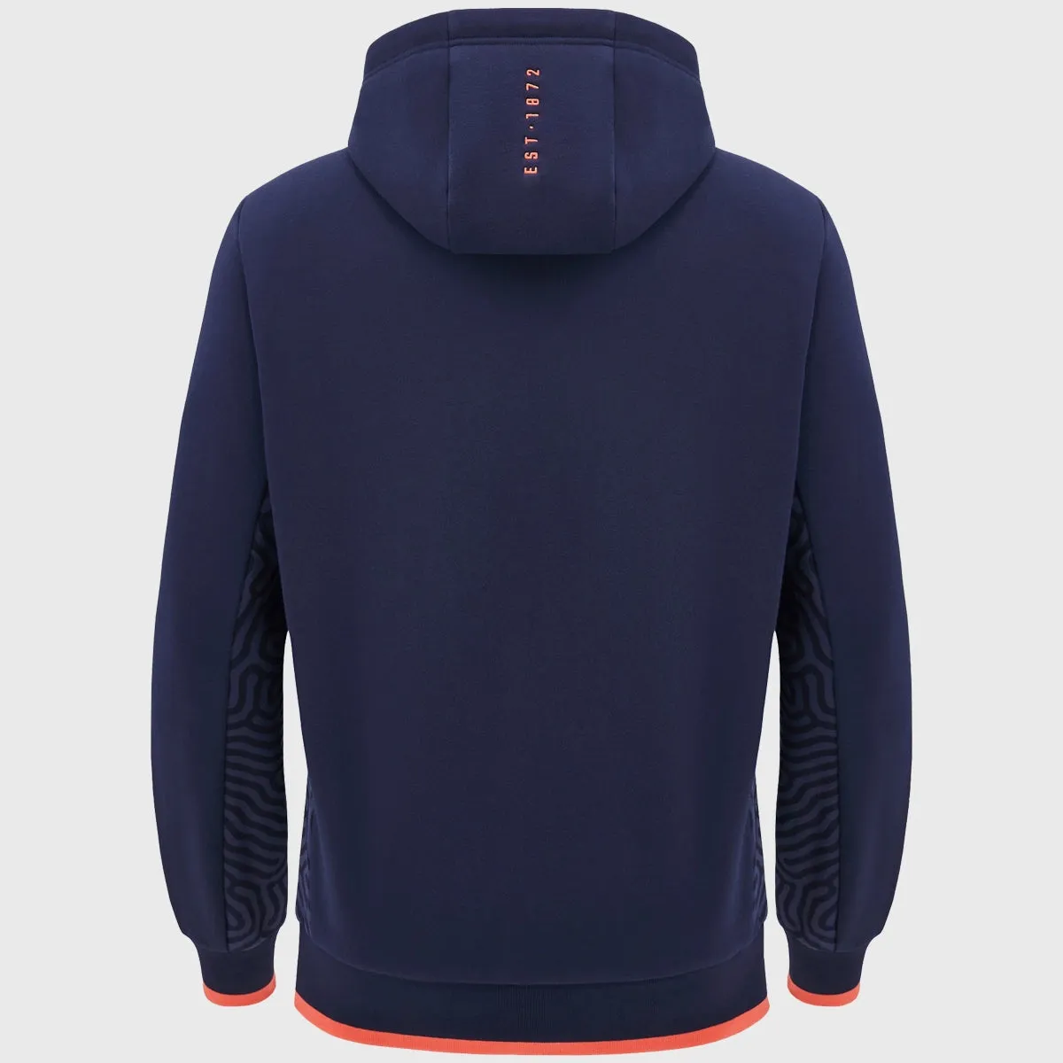 Macron Edinburgh Rugby Hoody Navy/Coral Pink