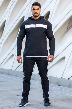 Man Active Gym Tech Zip Thru Hooded Tracksuit