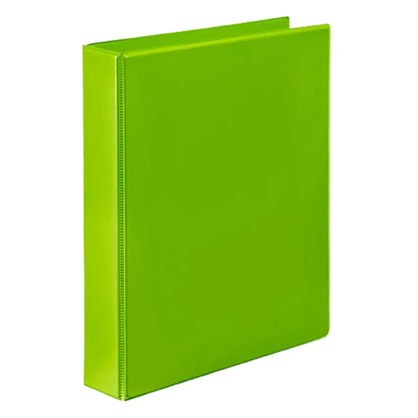 Marbig Clearview Insert Ring Binder 4D 50mm A4 Lime Green 12 Pack