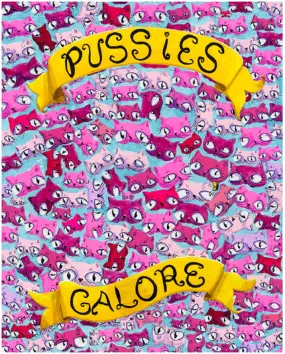 Martha Hull - Pussies Galore Greeting Card