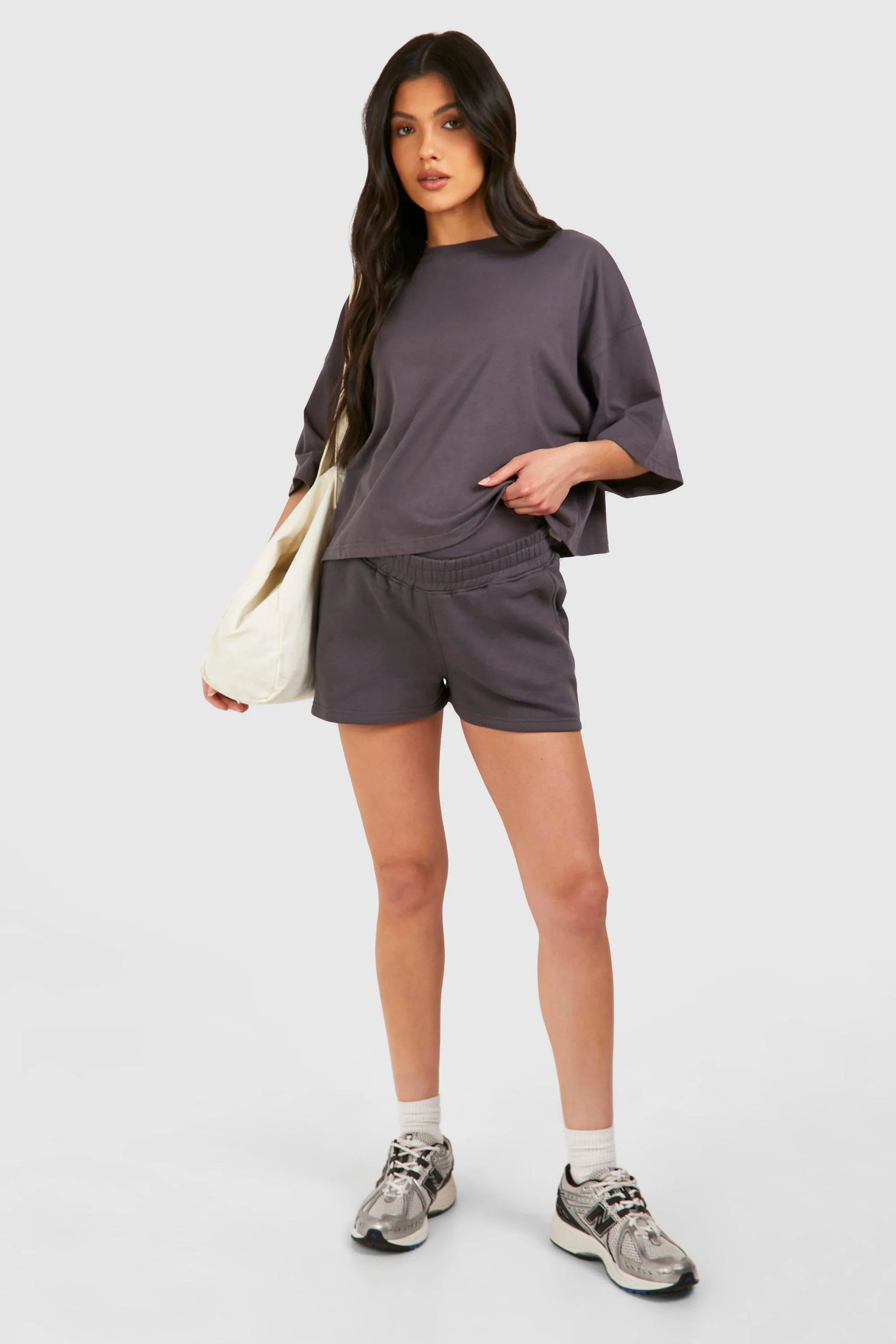 Maternity Boxy T-shirt And Short Tracksuit