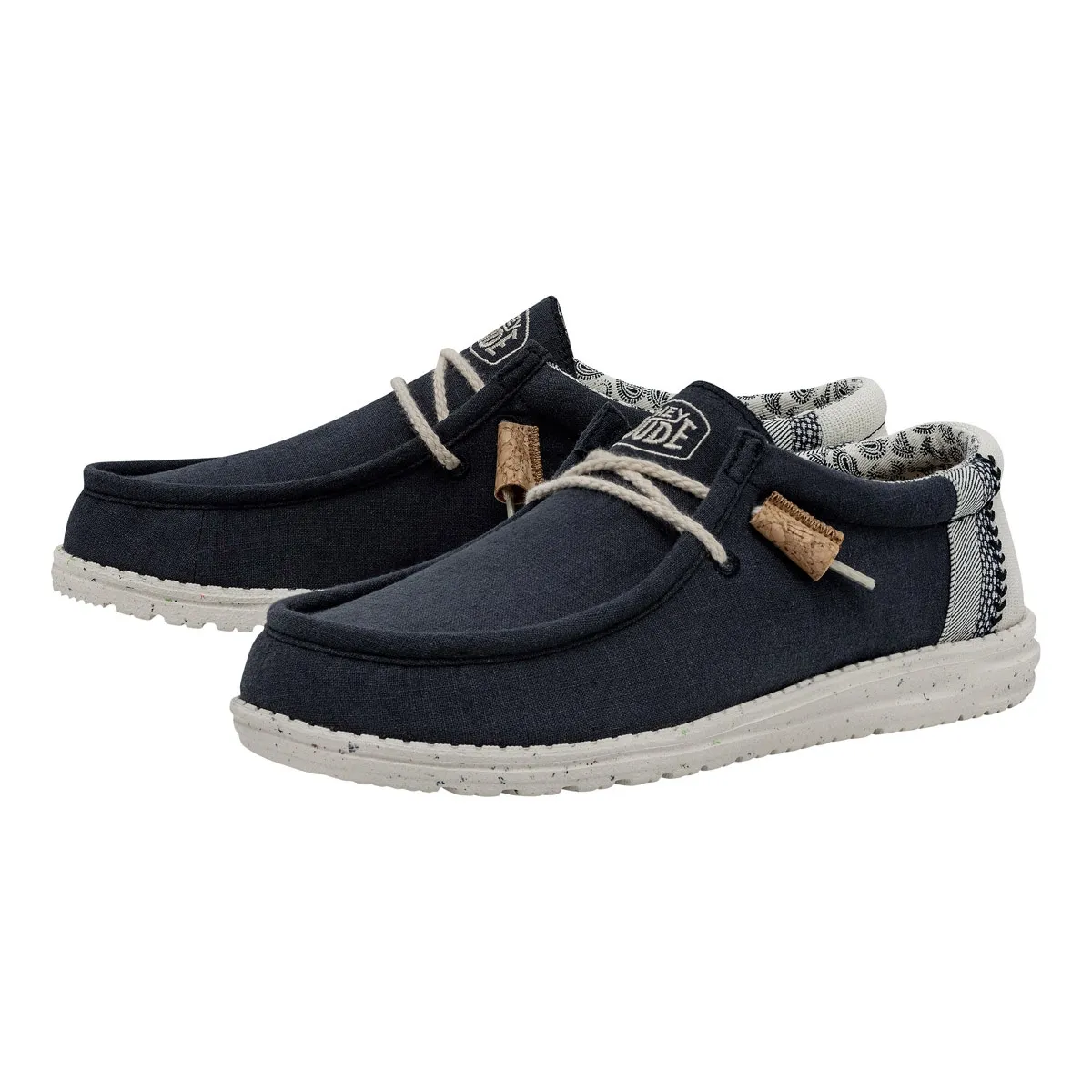 MOCASSINO HEY DUDE UOMO WALLY BREAK STITCH NAVY HD.40015/410