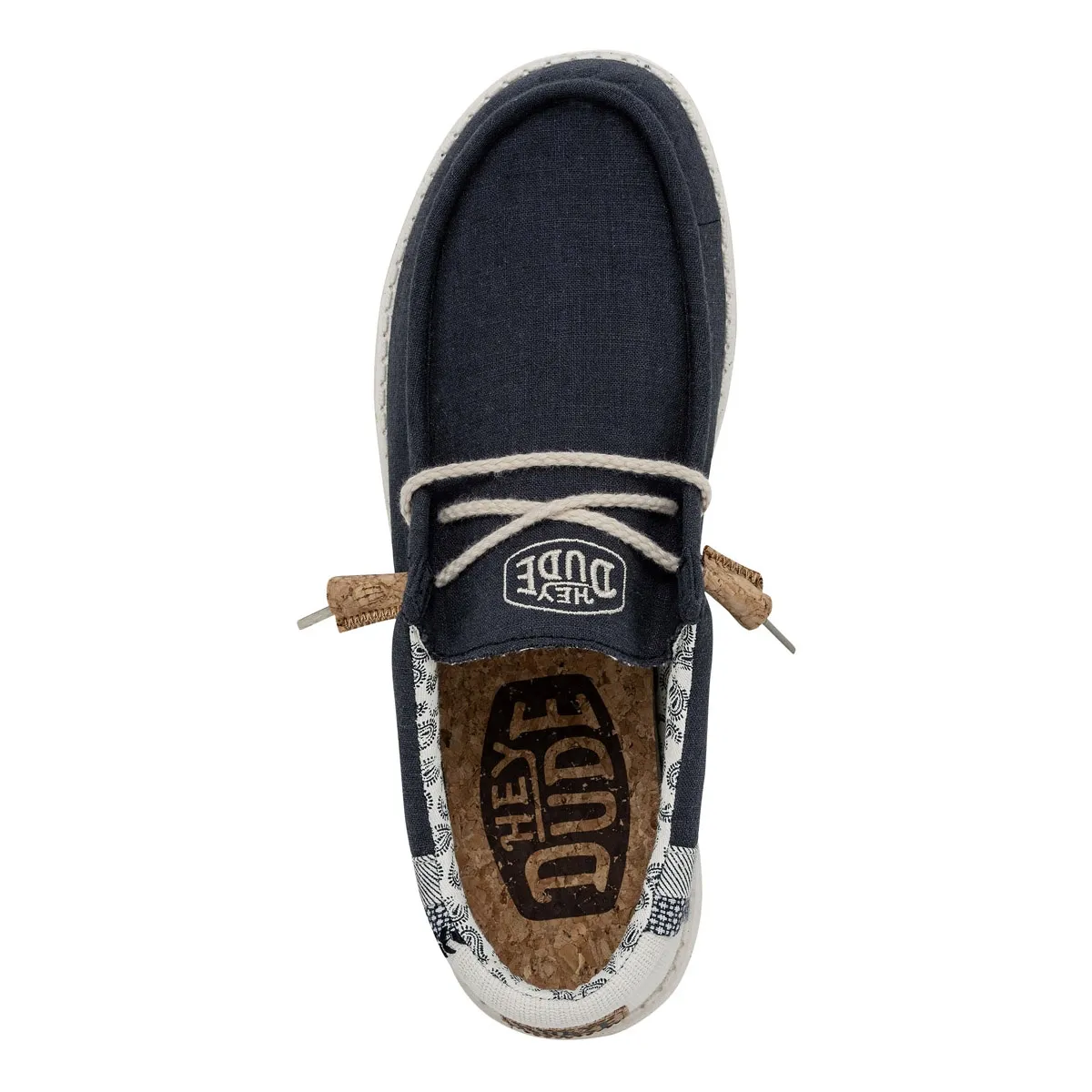 MOCASSINO HEY DUDE UOMO WALLY BREAK STITCH NAVY HD.40015/410