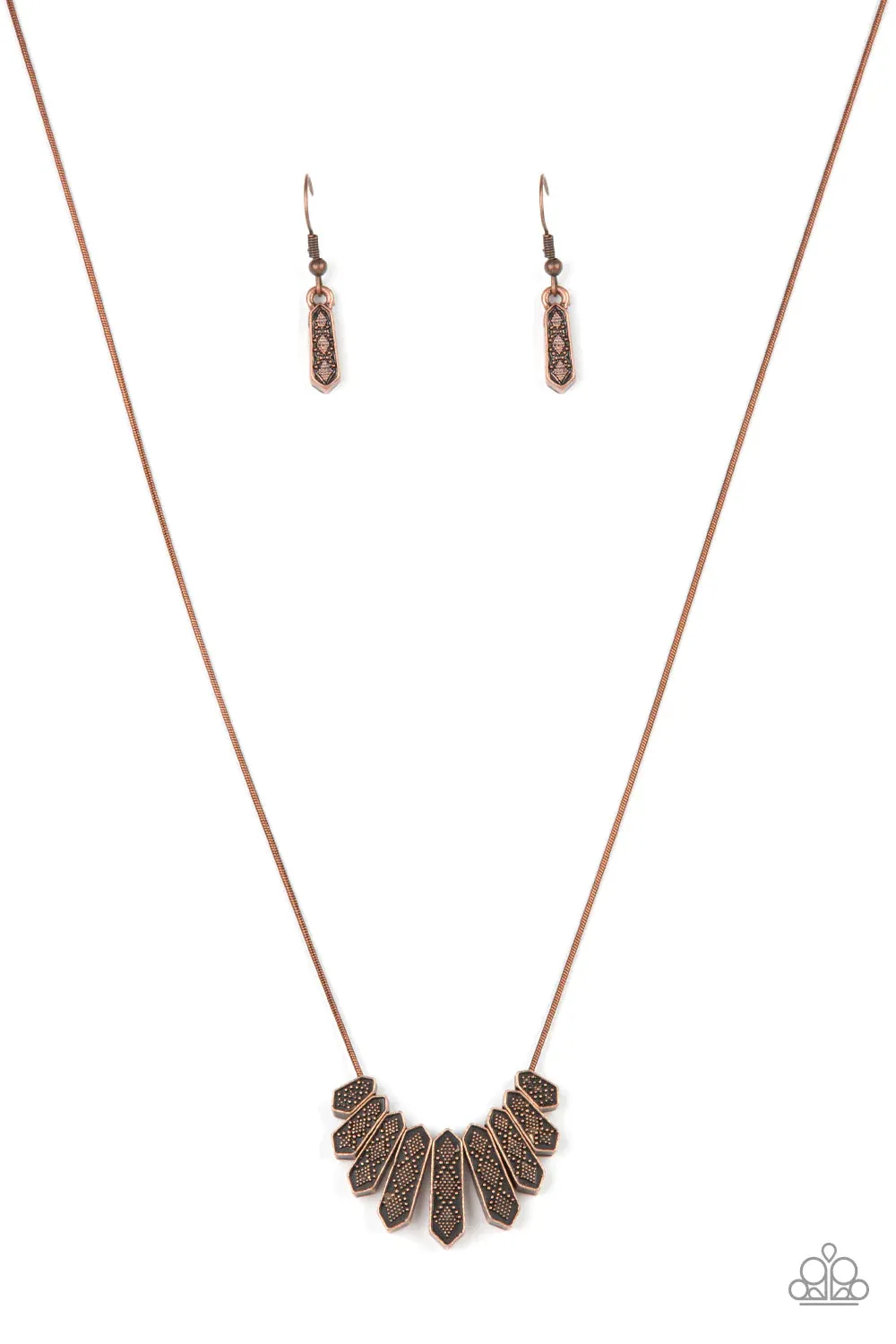 Monumental March Copper ~ Paparazzi Necklace