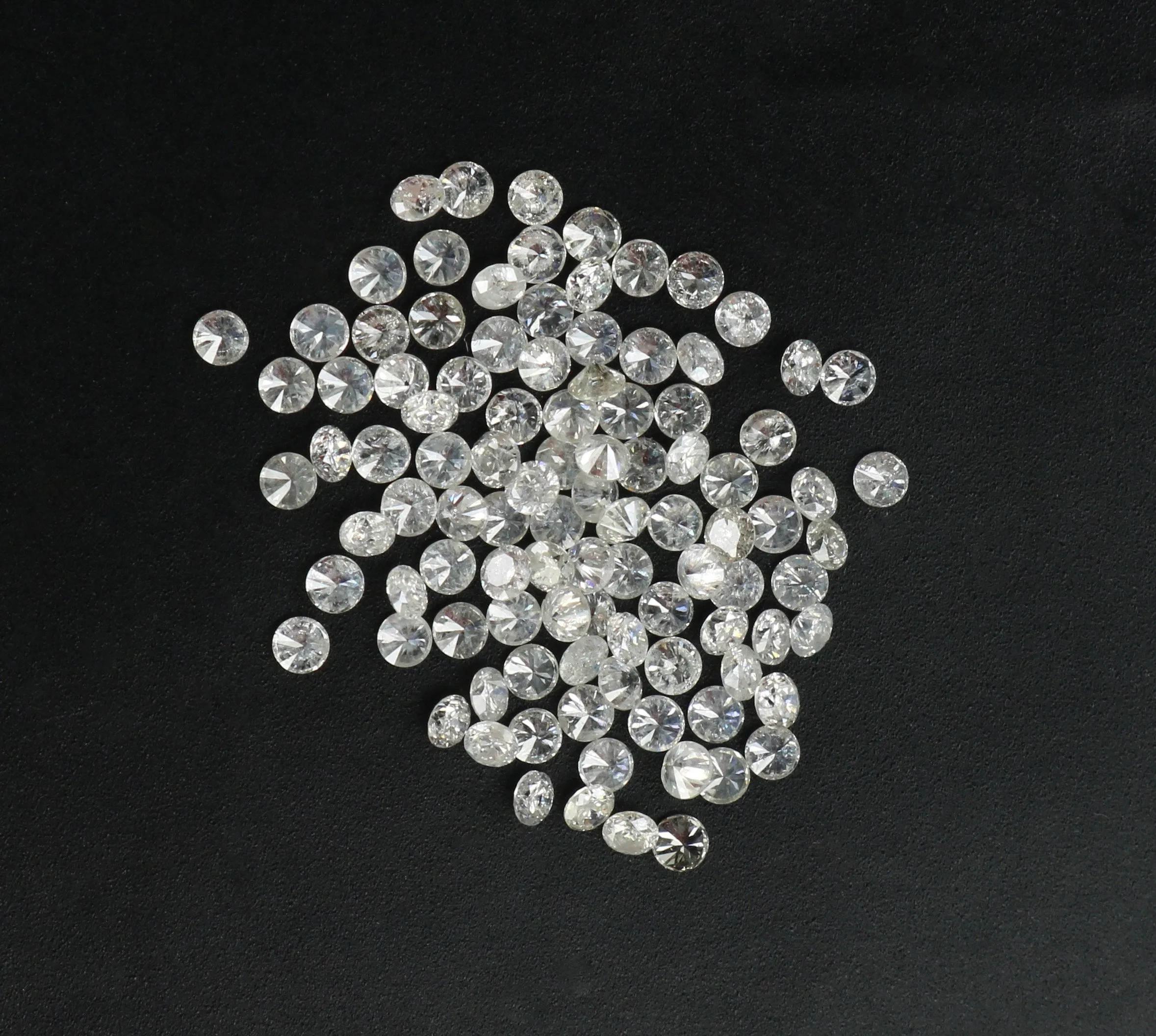 Natural Loose Diamond Round G H White Color I1 I3 Clarity 100 Pcs 0.70 to 1.10 MM 100% Real Diamond Q04