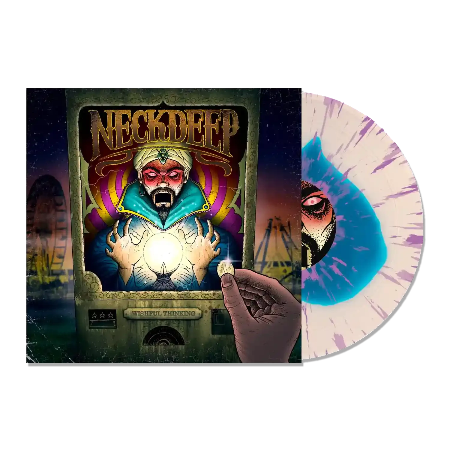 NECK DEEP ‘WISHFUL THINKING’ LP (Limited Edition – Only 200 made, Blue in Clear w/ Purple Splatter Vinyl)