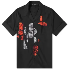 Neil Barrett Floral Vacation ShirtBlack & Red