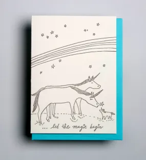 New Baby Unicorns Card