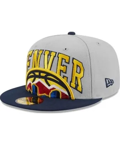 New Era Men's NBA Gray/Navy Denver Nuggets Tip-Off Two-Tone 59FIFTY Fitted Hat