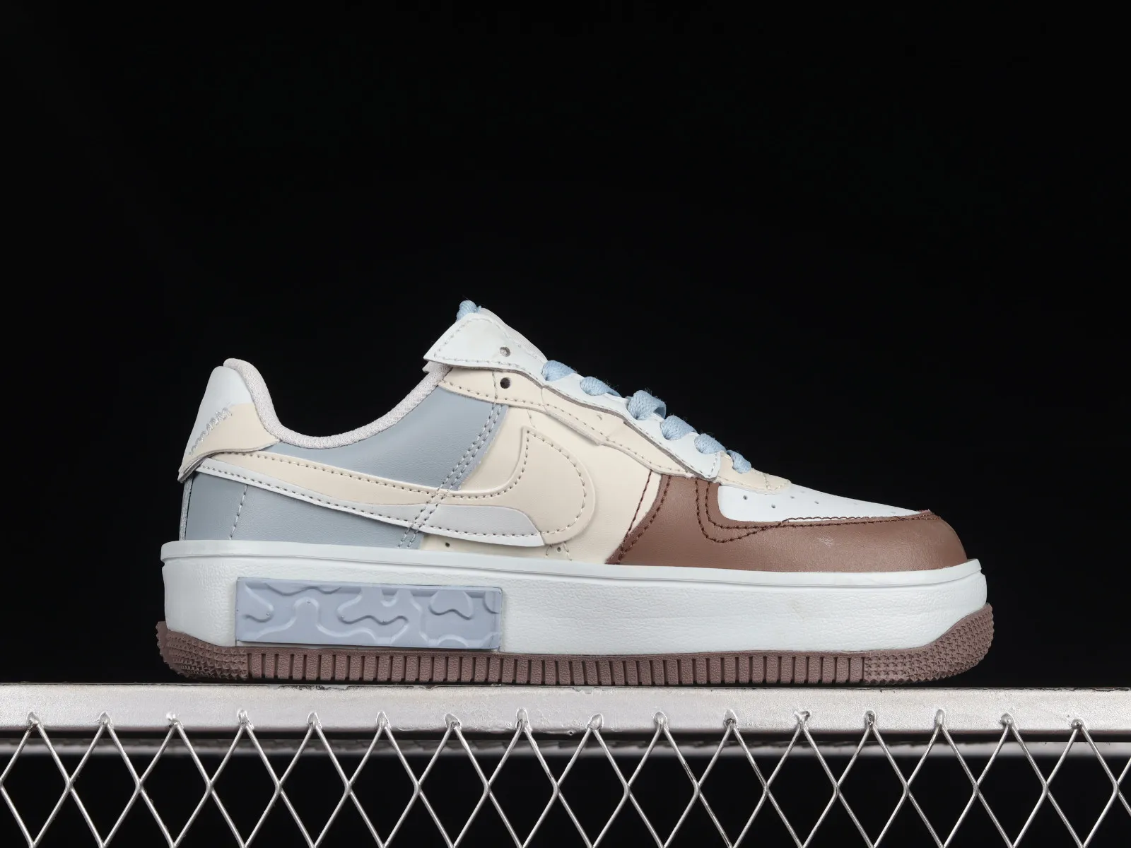 Nike Air Force 1 Fontanka Brown Navy Light Grey CW6688-606