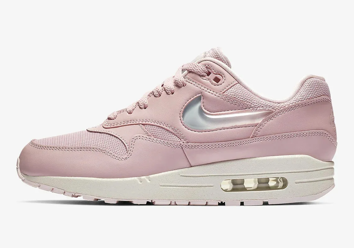 Nike Air Max 1 Jelly Swoosh Plum Chalk Pale Pink Obsidian Mist AT5248-500