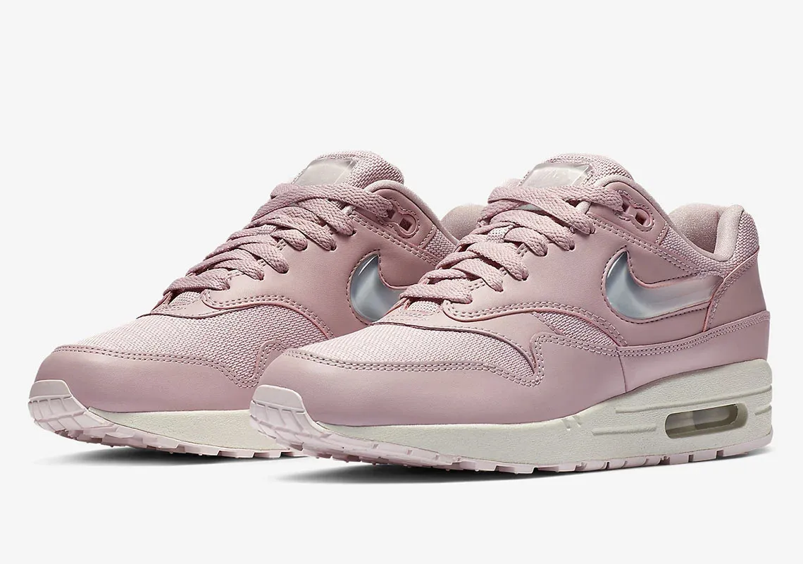 Nike Air Max 1 Jelly Swoosh Plum Chalk Pale Pink Obsidian Mist AT5248-500