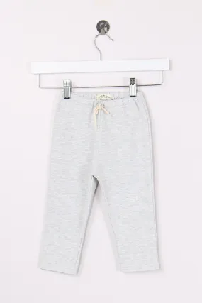 Pantalone Felpa Leggero Grigio Melange