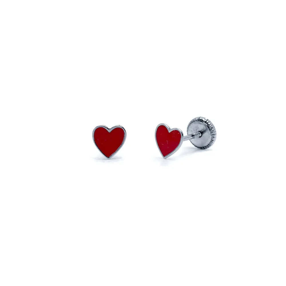 Pendientes Nia Corazones Plata