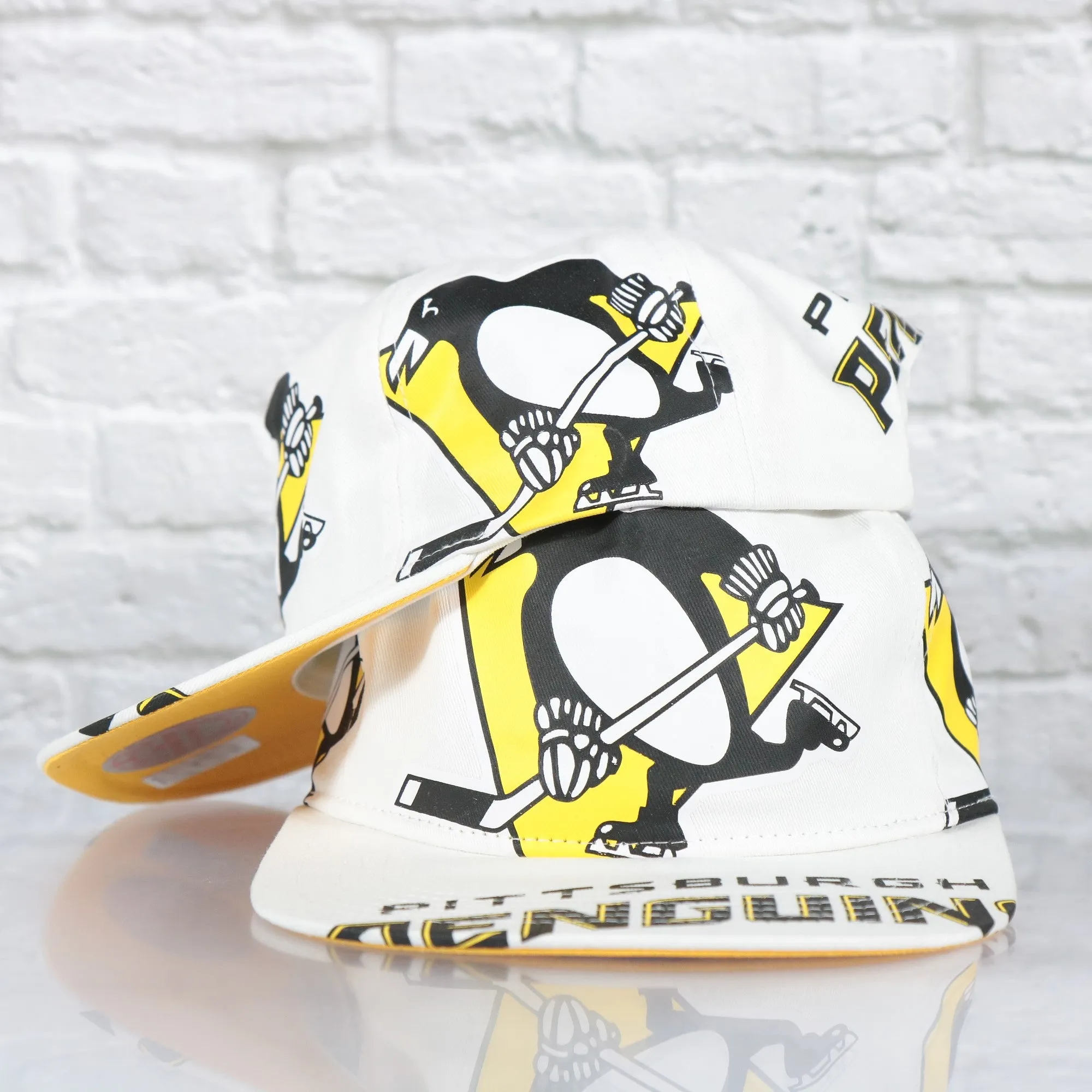 Pittsburgh Penguins NHL In Your Face Deadstock Yellow bottom | White Snapback Hat