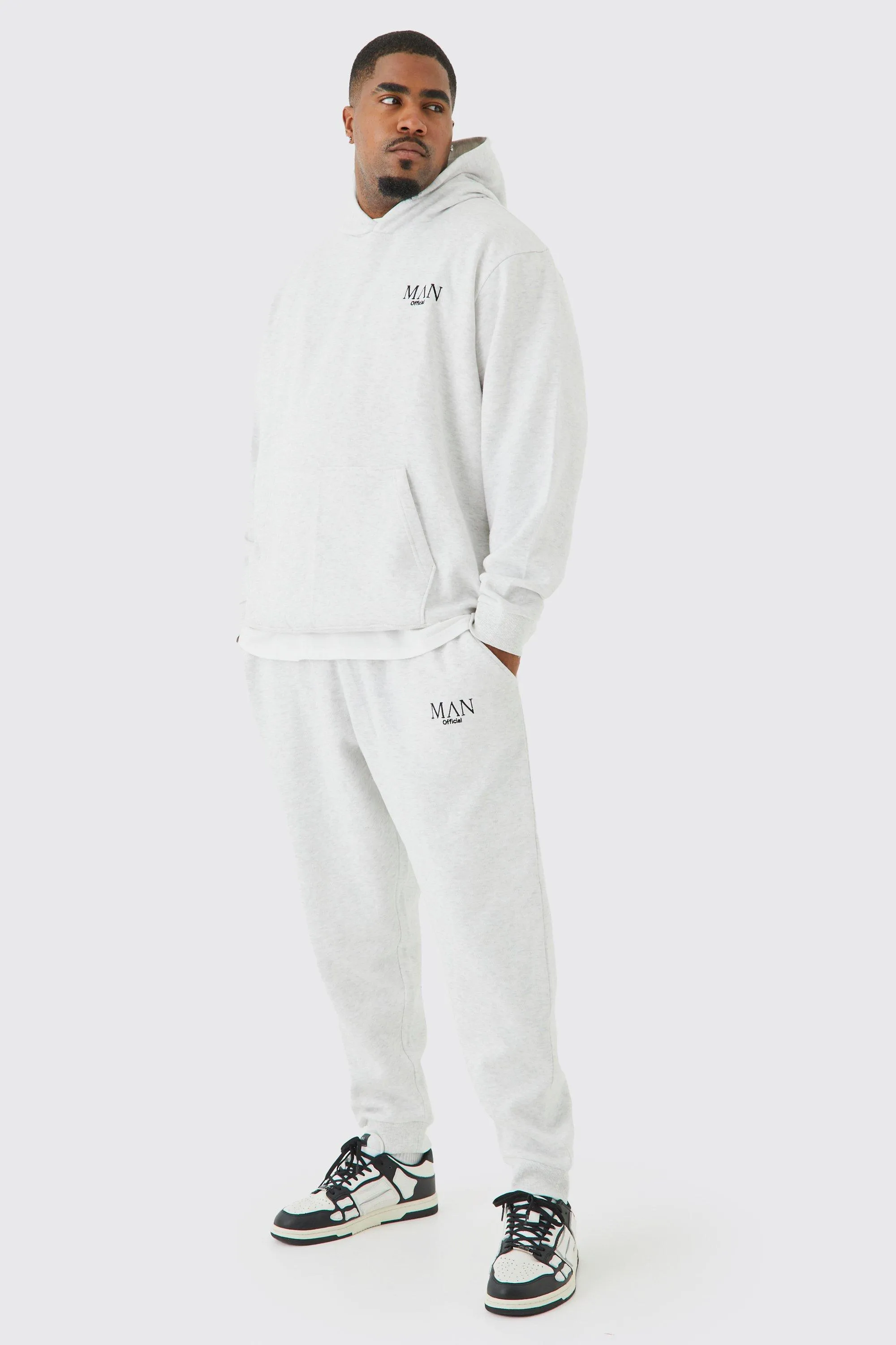 Plus Man Basic Hooded Tracksuit | boohooMAN UK