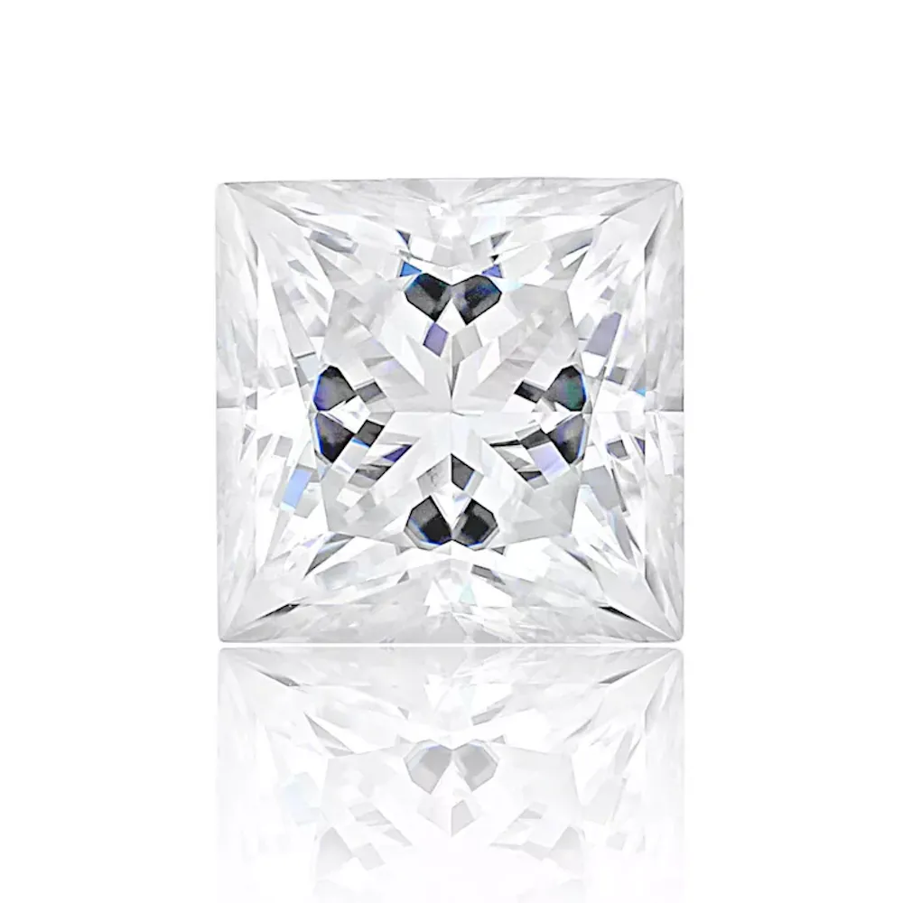 Princess Cut Certified Moissanite Loose Stone VVS D