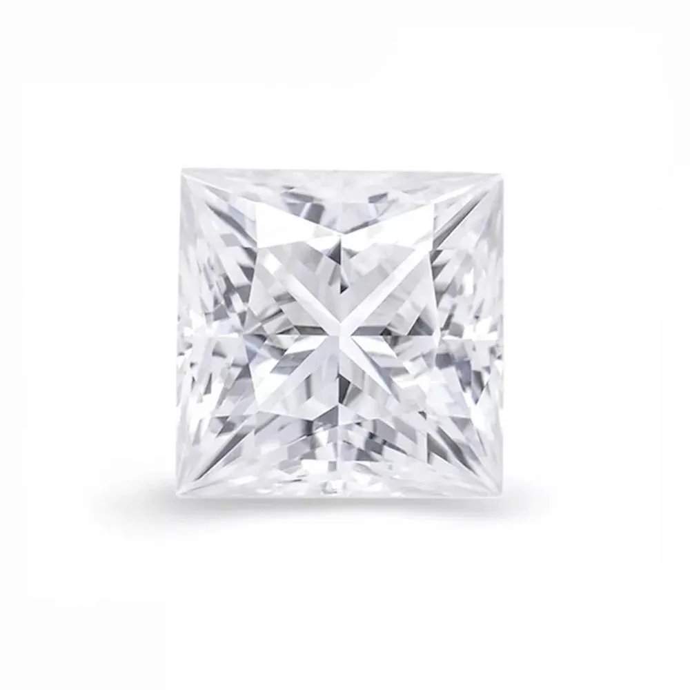 Princess Cut Certified Moissanite Loose Stone VVS D