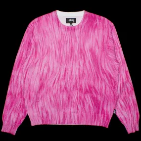 Printed Fur Sweater