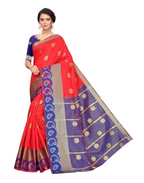 Red Banarasi Silk Saree