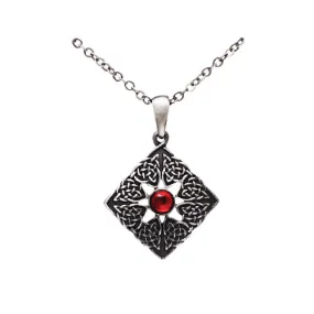 Red Gem Celtic Necklace