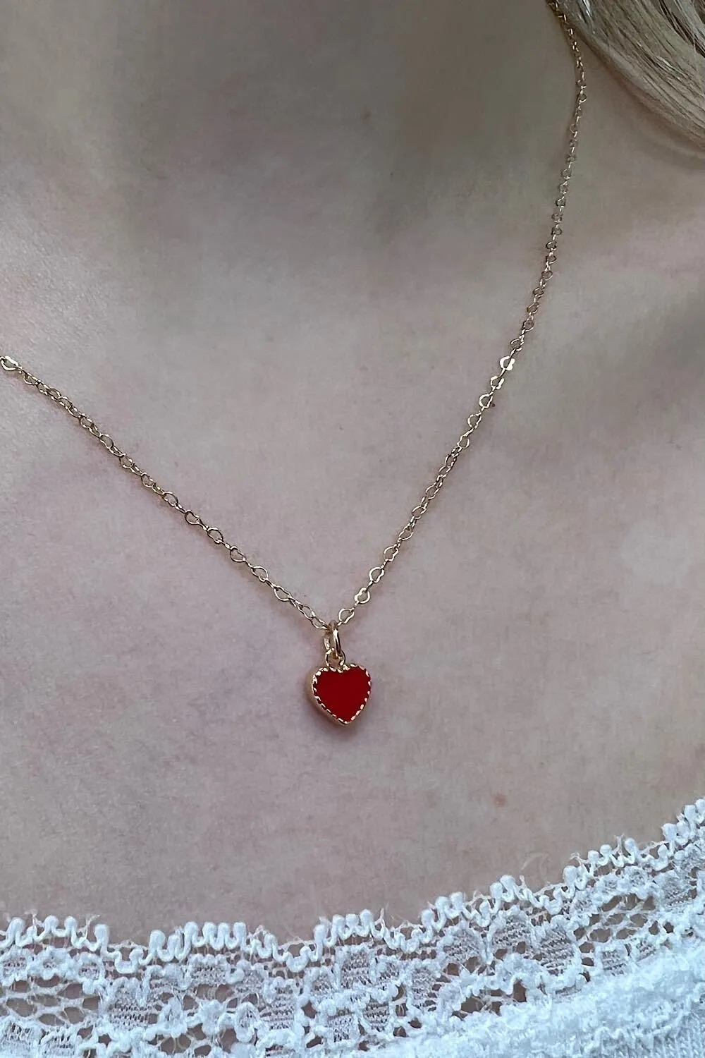 Red Heart Necklace