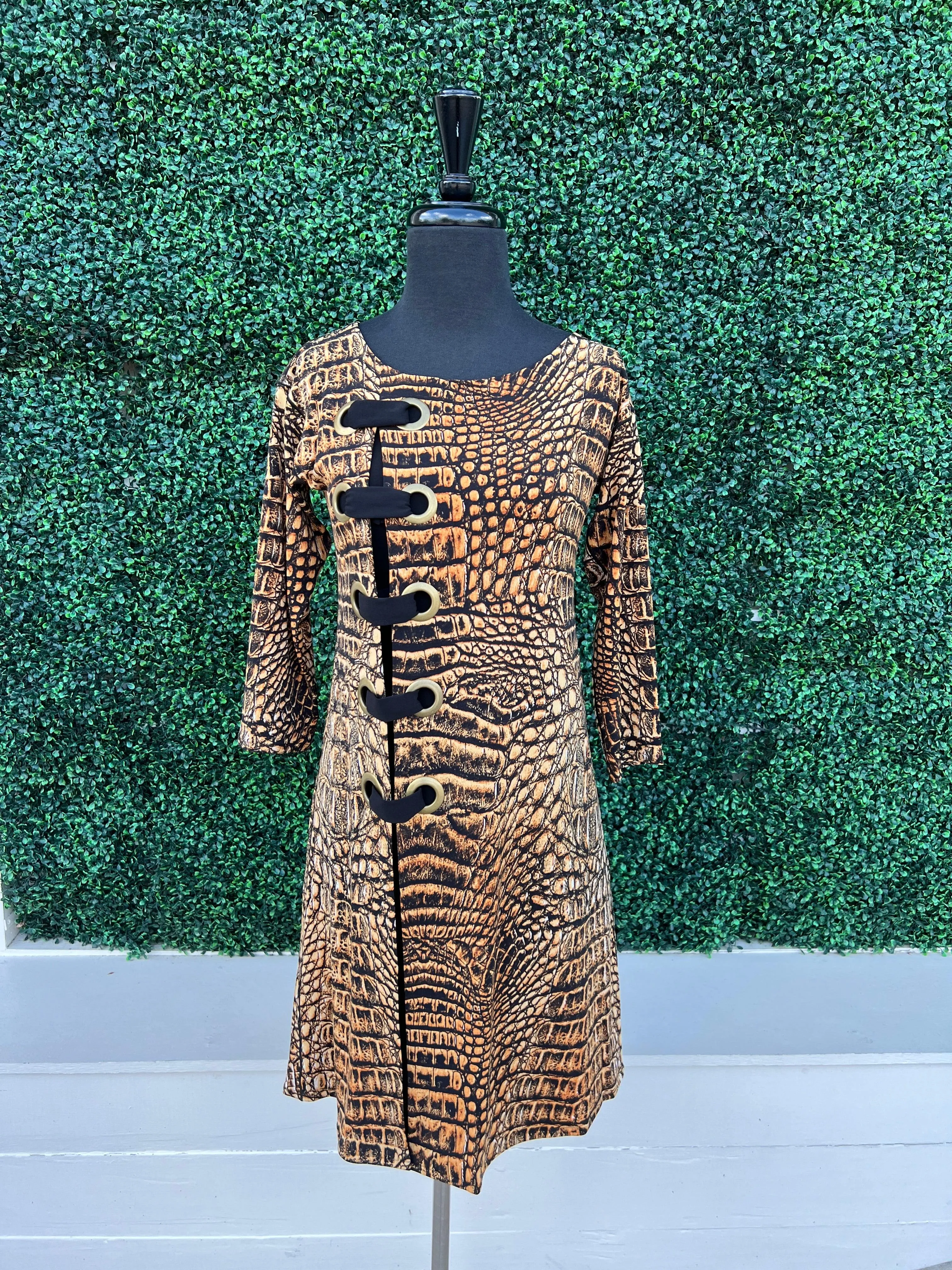 Reptile Grommet Dress