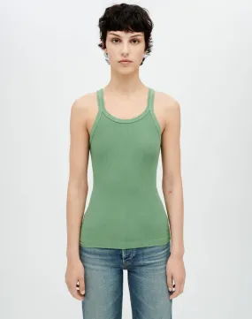 Ribbed Tank - Emerald