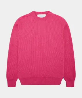 Round Neck Knit - Pink