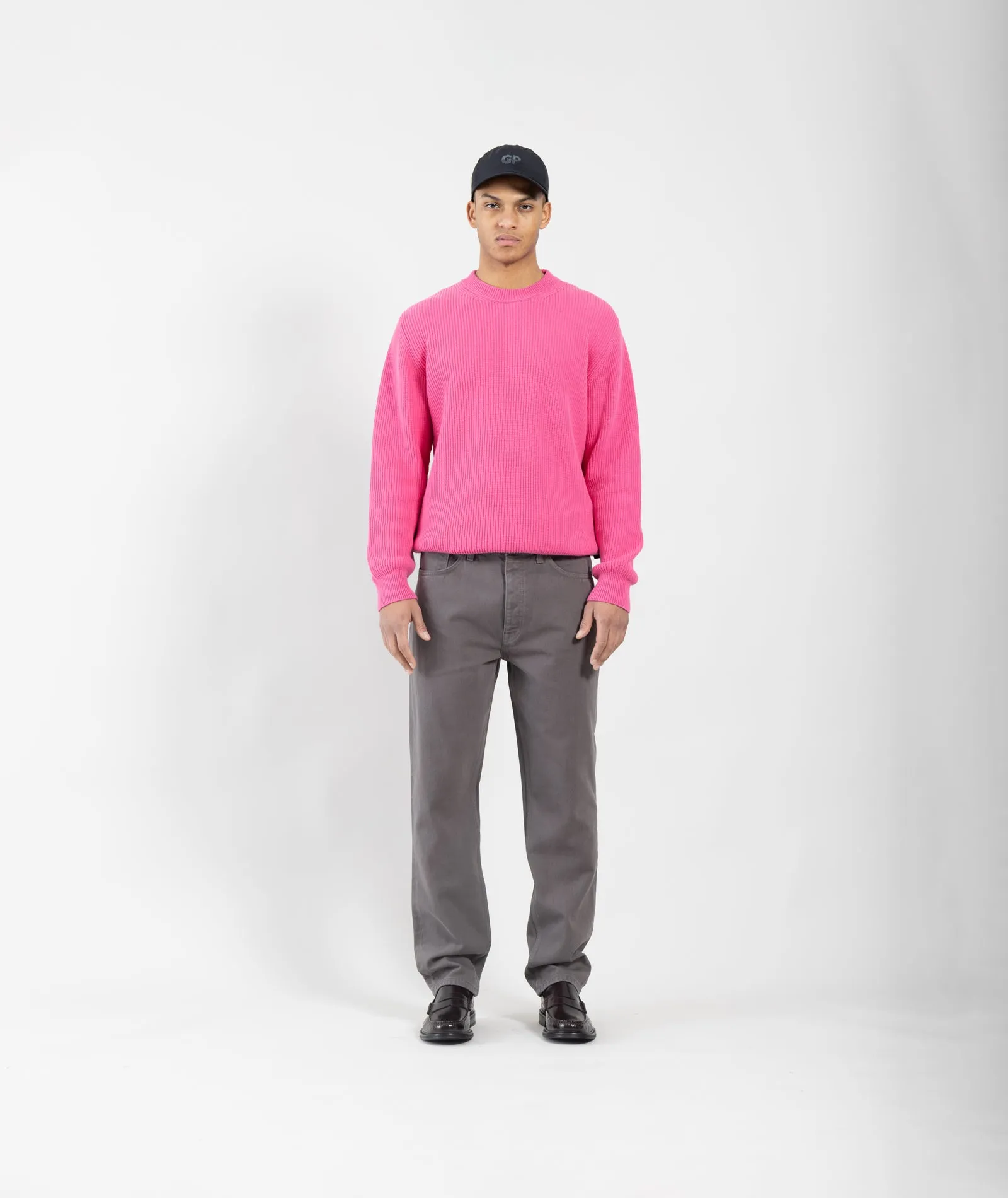 Round Neck Knit - Pink