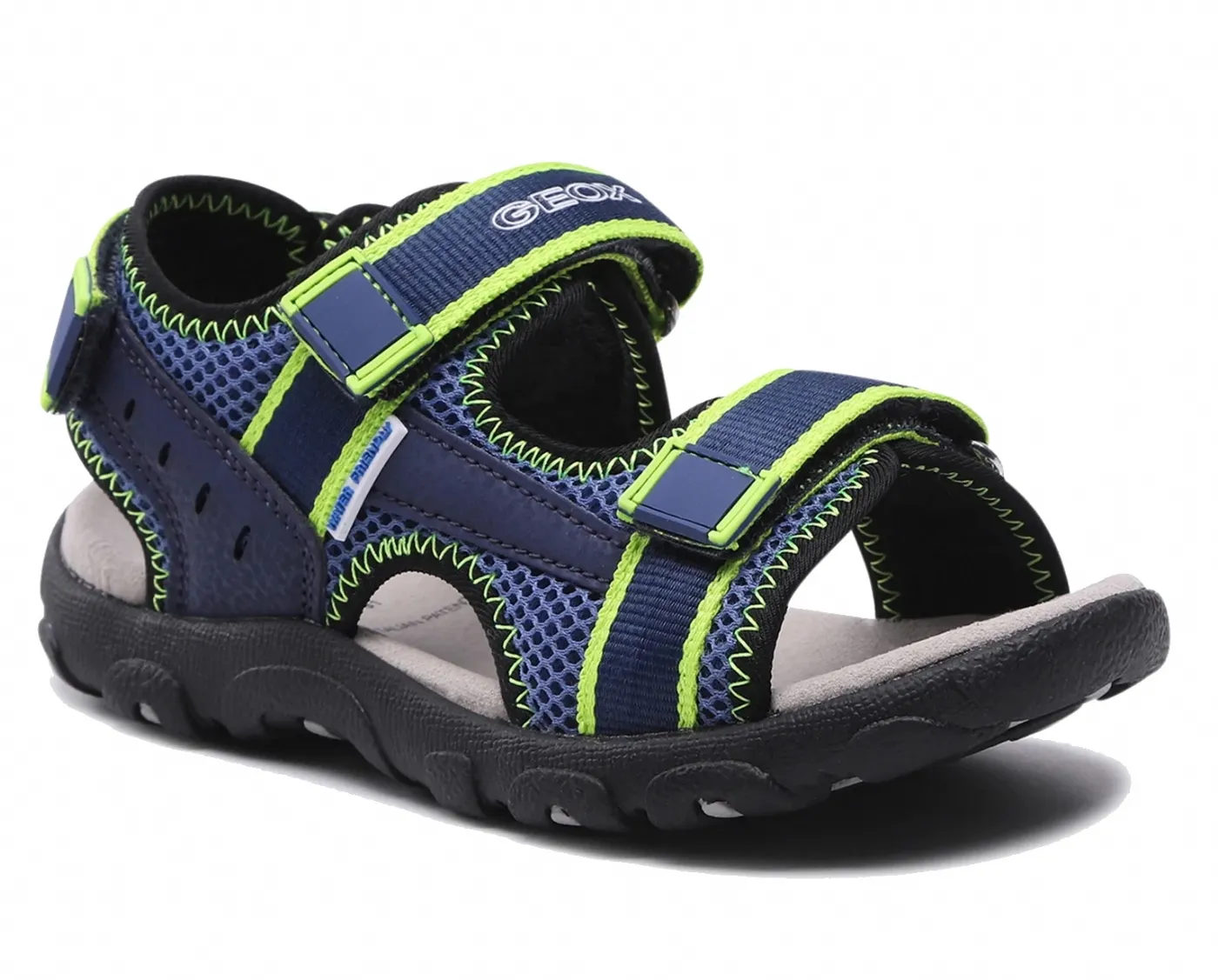 SANDALI  GEOX BAMBINO STRADA  BLUE/LIME J1524A 014CE C4052 TG:26/27