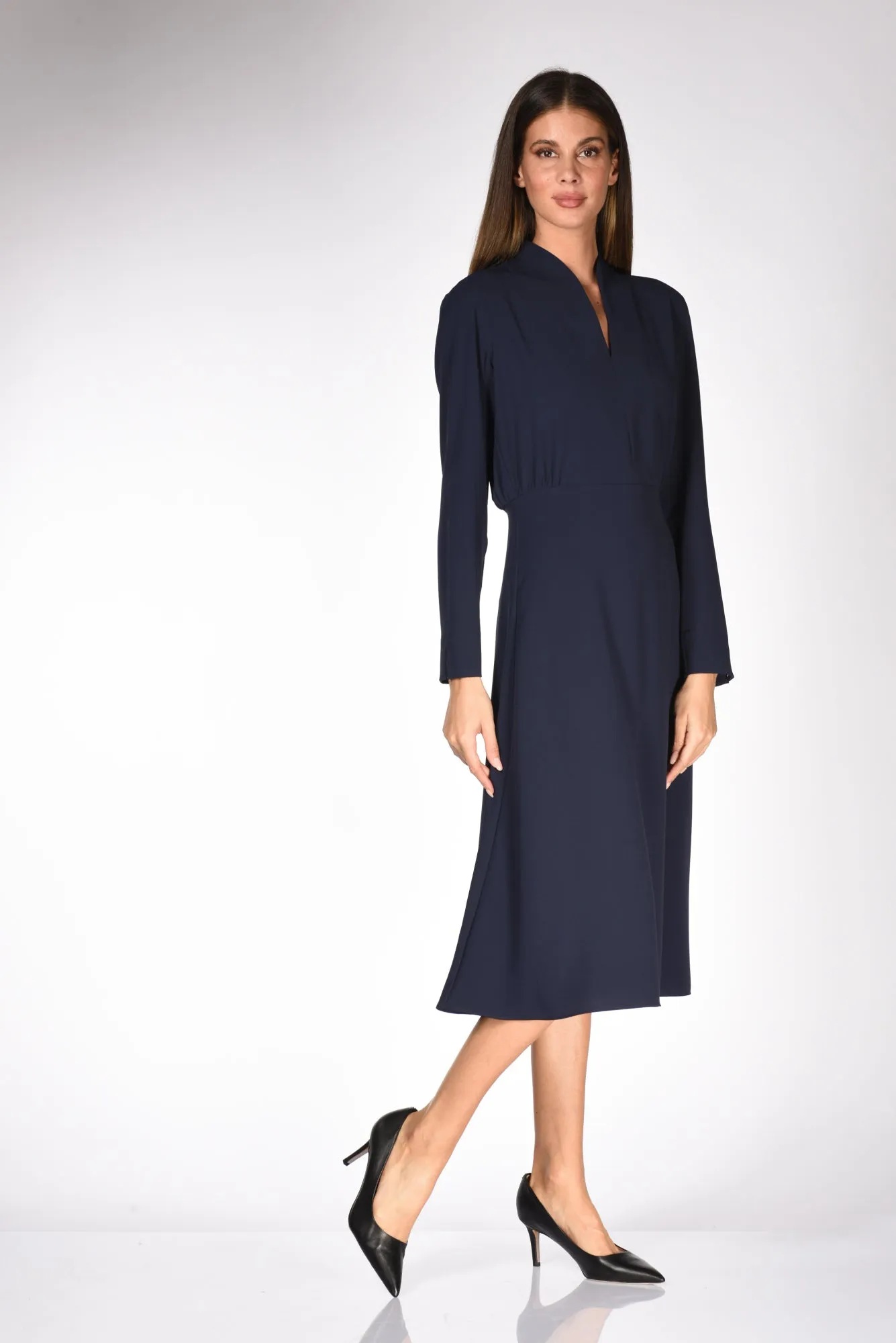 Sarte Pettegole Abito Scollato Blu Donna