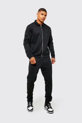 Scuba Harrington Tracksuit With Popper Detail