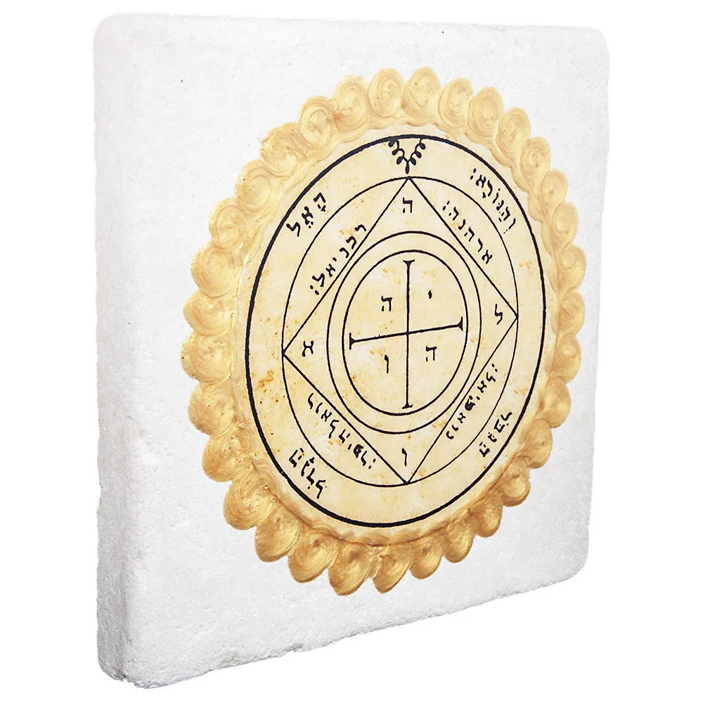 Seal of Protect Owns Property King Solomon's 30th Seal Jerusalem Stone Home Decor 3,8