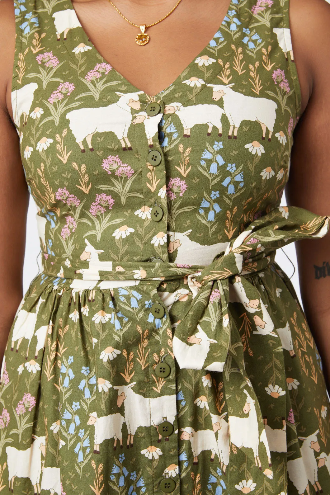 Sheep And Flora Dress