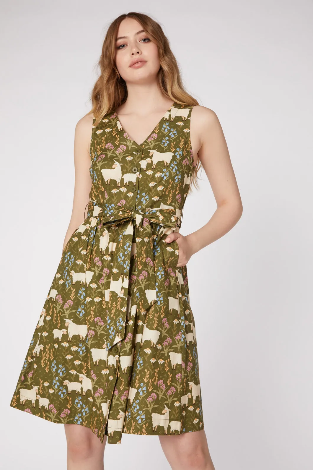 Sheep And Flora Dress