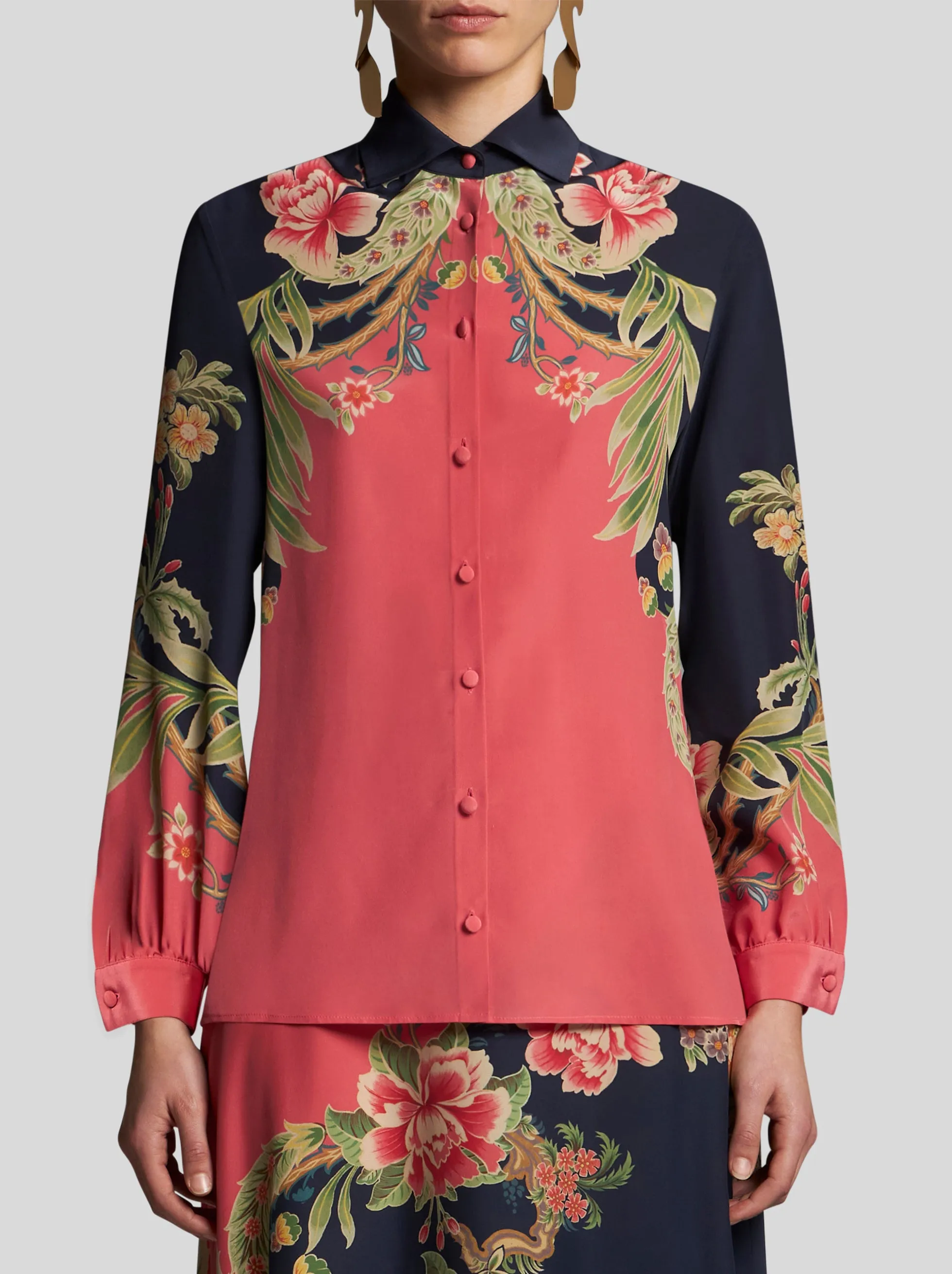 Shirt - Blue/Pink/Gold