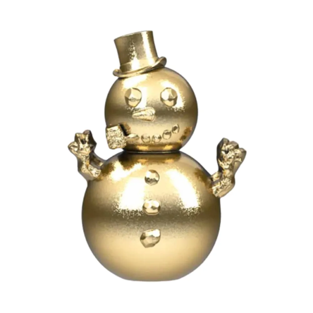 Snowman Friendly Threaded End in Gold