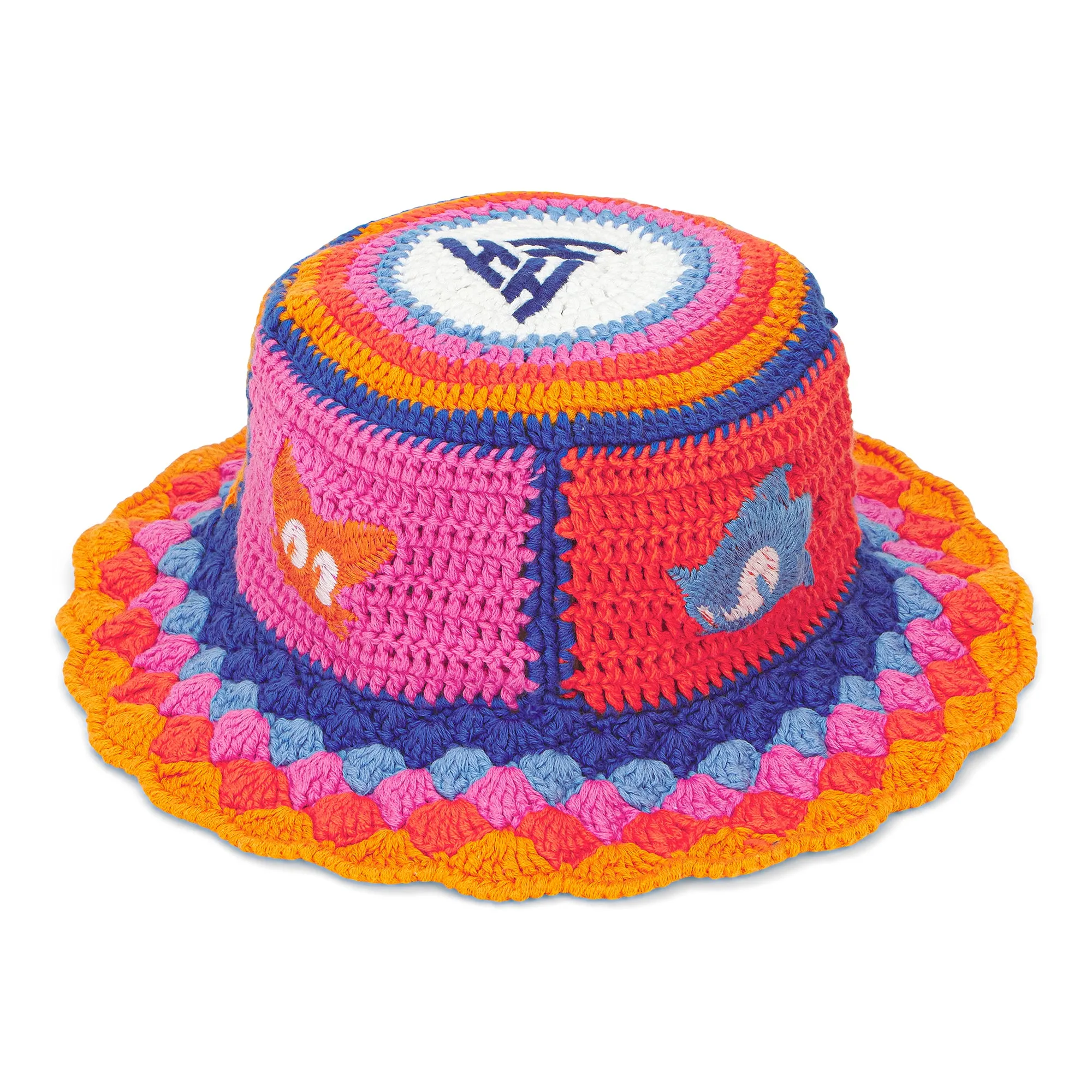 SONIC TEAM CROCHET BUCKET HAT (MULTI)