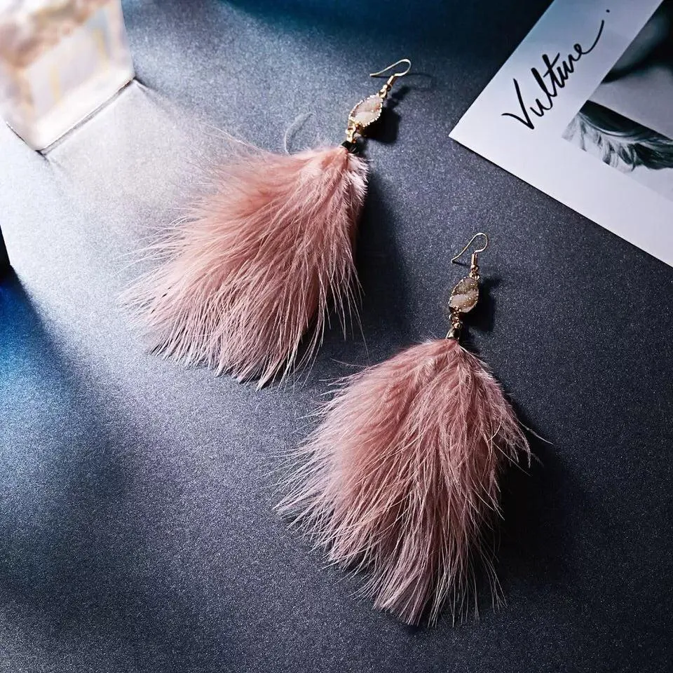 Soraya Feather Earrings