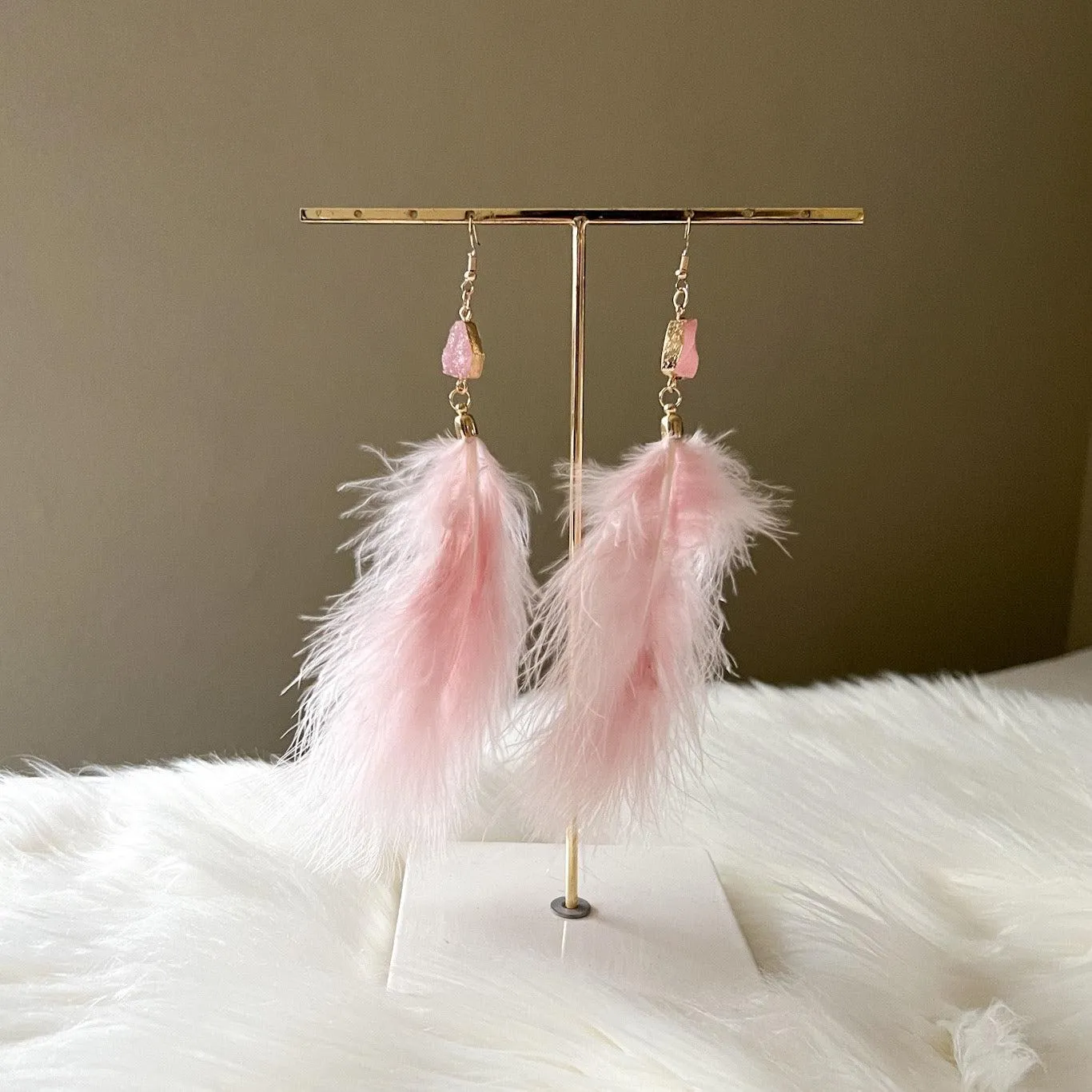 Soraya Feather Earrings