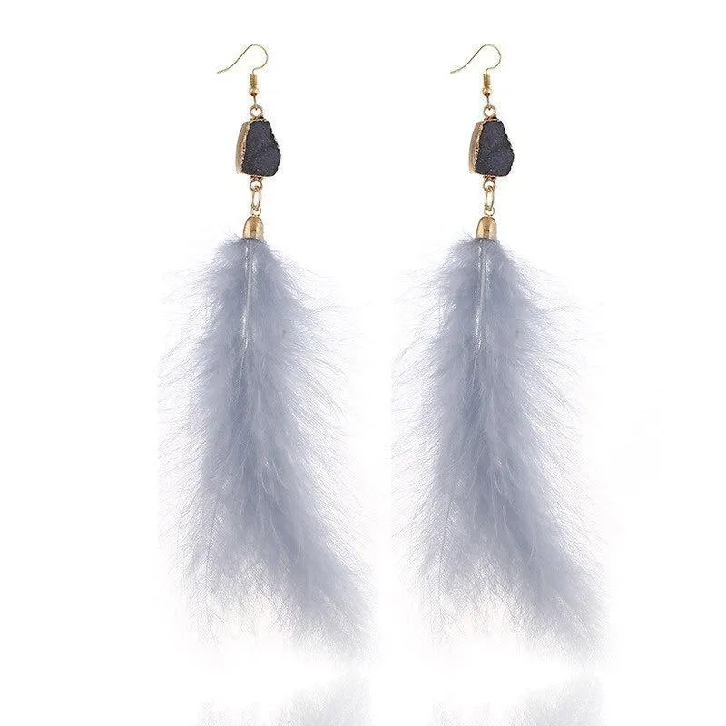 Soraya Feather Earrings