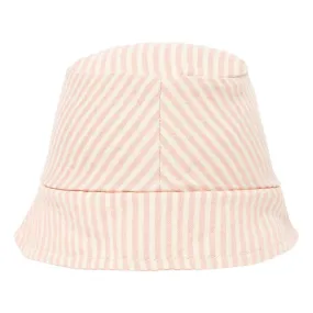 Stripe cotton hat-pink